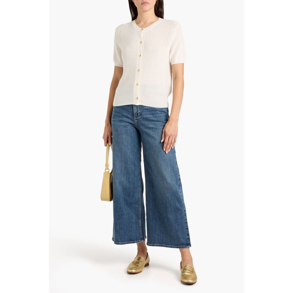 rag & bone Wide Leg Serena Cropped Denim